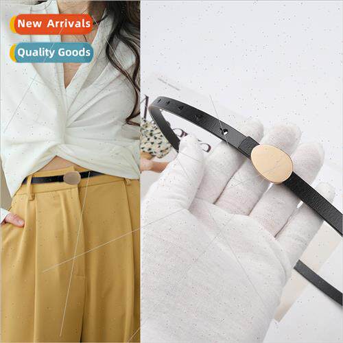 mple versatile women thin belt leather fashion ins decorativ