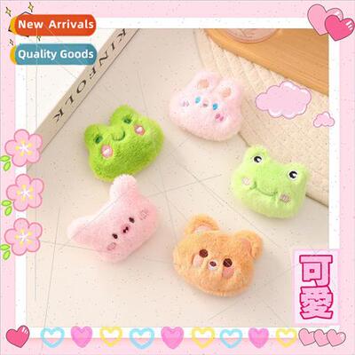 cartoon plush brooch cute bear doll doll frog cat rabb bag d