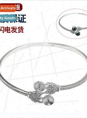 s925 silver bracelet women open unset zircon diy hand jewelr