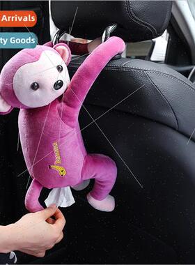 Car Pippi Monkey Hanging Tissue Box Car Seatback Tissue Box