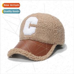 brim Korean Japanese ins cap leather tongue Winter duck