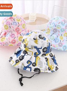 Children hollow top hat girls large brim sun hat boys toples