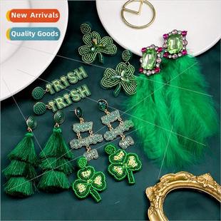 Patrick Rice Day Earrings Beads Ireland St.