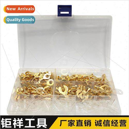 320pcs Boxed Gold Bare Terminal Sheath Assortment Ring Cable