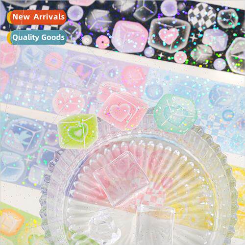 Gulp ice making cut film tape cute ice cubes goo card aquasc