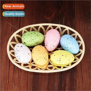 6cm fru foam decorations resu speckled basket Easter plate
