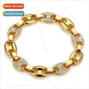 Accessories new fashion diamond oval men women bracelets bra