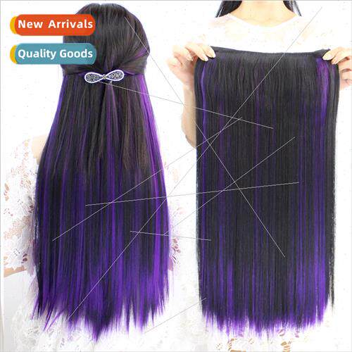 macro hair show wig piece one piece gradient color piece col