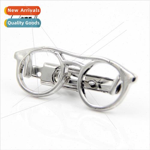 High  copper plating eyeglasses shape tie clip high grade me