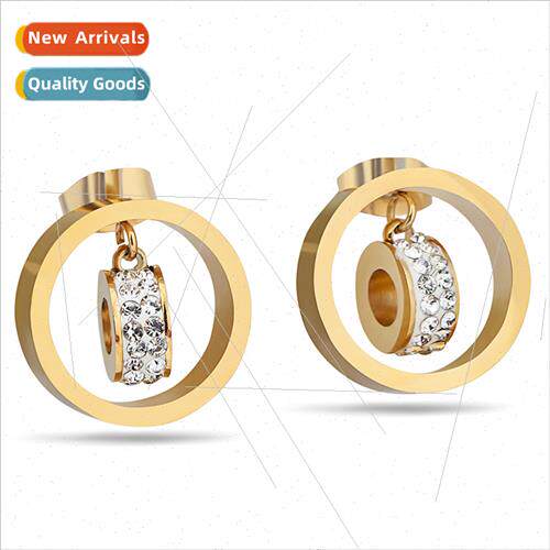Koreains round hollow multi-layer set diamond fashion new cr