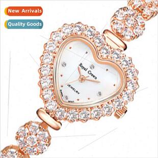 Fashion Zirconium Encrusted Full Star Heart Mermaid Watch Wo