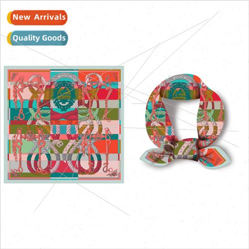 Twill silk silk scarf square scarf lady princess colorful sc