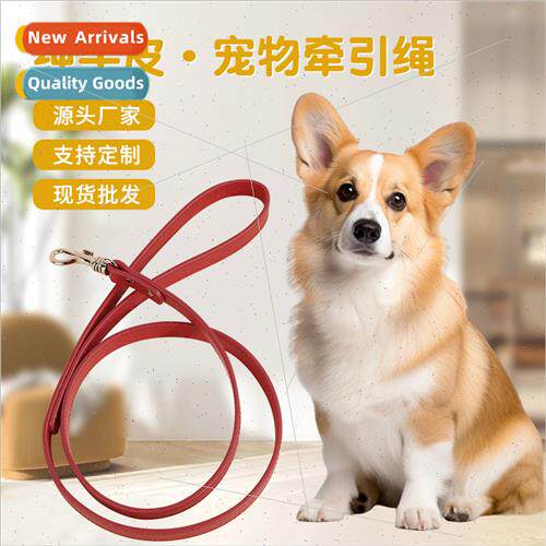 Head leather pet leash walking dog special medium-sized smal