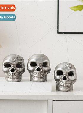 mple Skull Ghost Head Resin Crafts Garden Patio Ghost Festiv