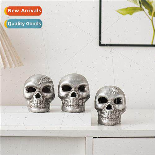 mple Skull Ghost Head Resin Crafts Garden Patio Ghost Festiv
