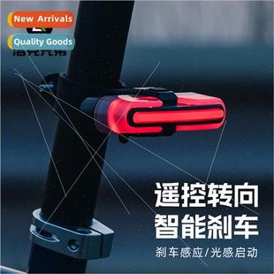 smart light sensor brake Bicycle wireless tail