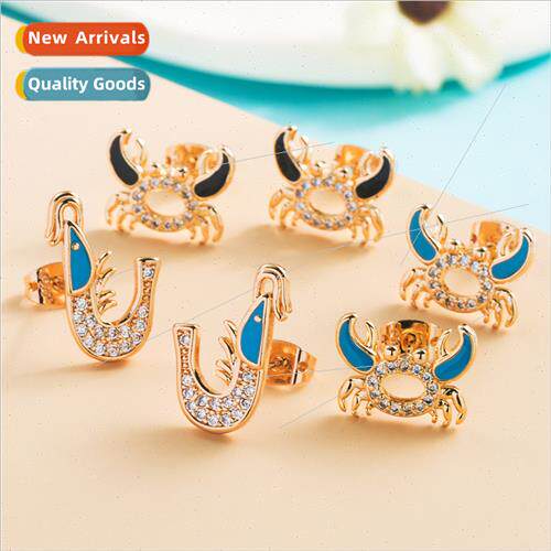 Europe fashion new copper gold-plated zirconia micro-set oil