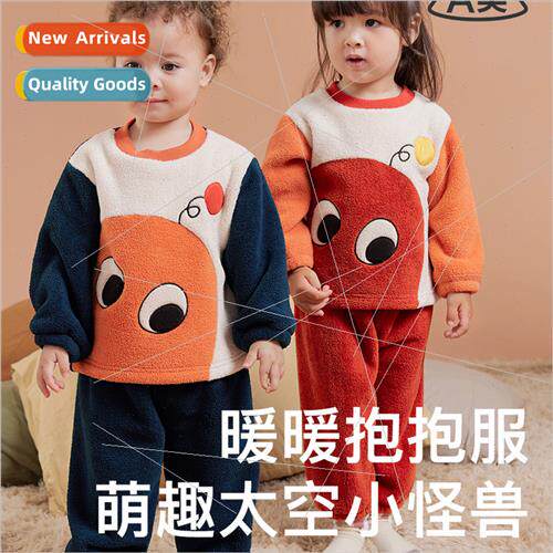 2023 winter new childrens home wear boys and girls baby padd