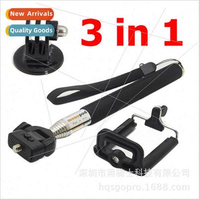 Sports gopro selfie stick combopcs cell phone clip selfie st