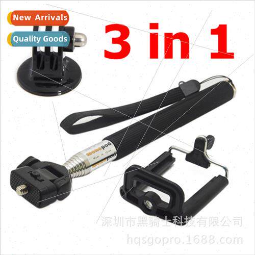 Sports gopro selfie stick combopcs cell phone clip selfie st