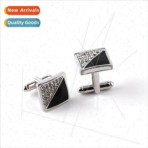 Popular French cufflinks fashion oil drop diamond cufflinks