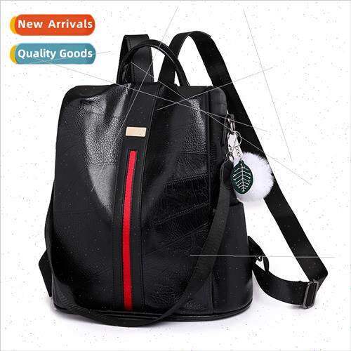 Soft Leather Backpack Women 2023 Autumn Winter New Large Cap