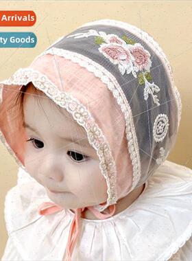 2022 spring and summer new baby lace rose court hat outdoor