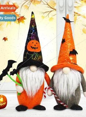 New Halloween Decoration Faceless Doll Bat Cane Standing Fig