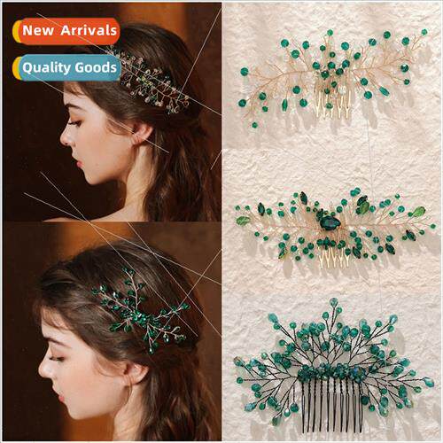 Ancient Chinese clothing  insert comb rhinestone handmade br