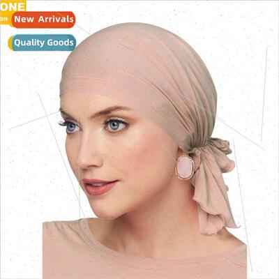 Modal Cotton Stch Turban Hat Braid Wrap Hat Head Covered Hat