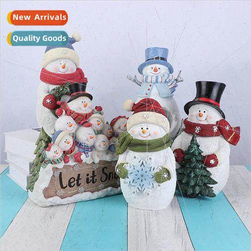 Christmas decoration light up cute snowman doll night light