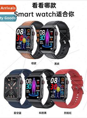 New E500 Smart Noninvasive Glucose Watch ECG+PPG Temperature