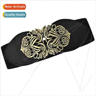 Belt female wide Korean large size belt elastic waist belt f
