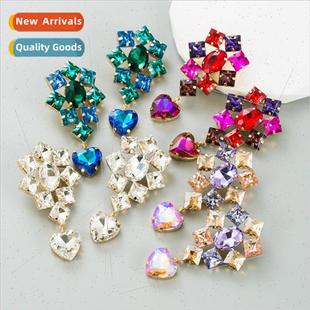 long heart shaped Europe earrings creative pendant fashion