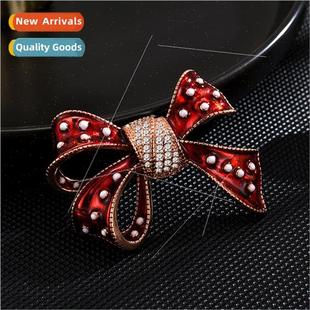 cubic zirconia grade classic bro high retro brooch Korea bow