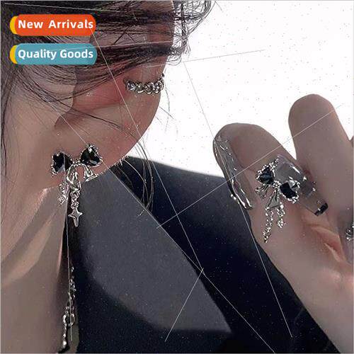 Cool Girls Exclusive Starburst Zirconia Bow Earrings Female