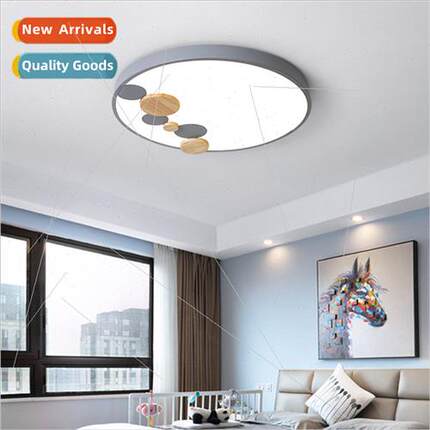 Round bedroom lamp 2020 new Scandinavian ultra-thin study la