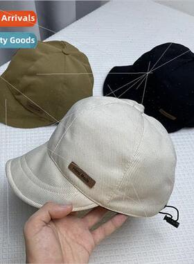 Spring and Autumn large brim duck tongue hat big head circum