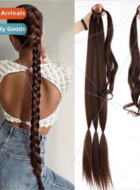 Wig ponytail female twisted hair extensions wig braid boxing