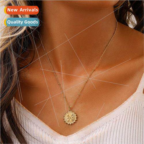 Europe Premium Feeling che Stainless Steel Women Gold Vintag