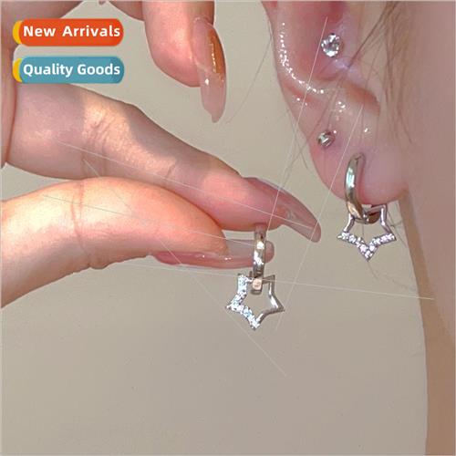 Star niche ear buckle pentagram earrings minimalist earrings