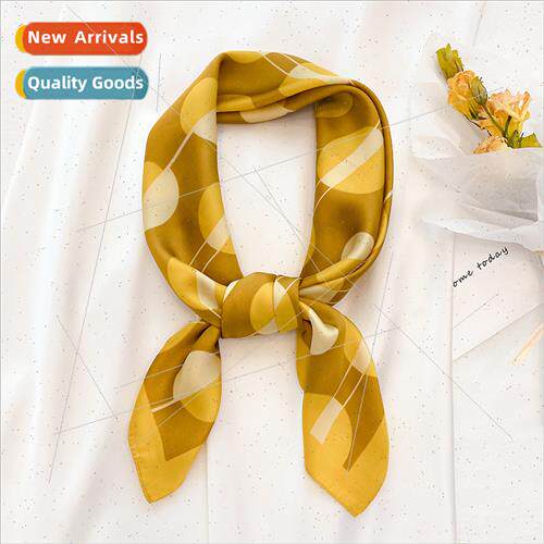 Korea sweet polka dot fashion small square scarf female spri