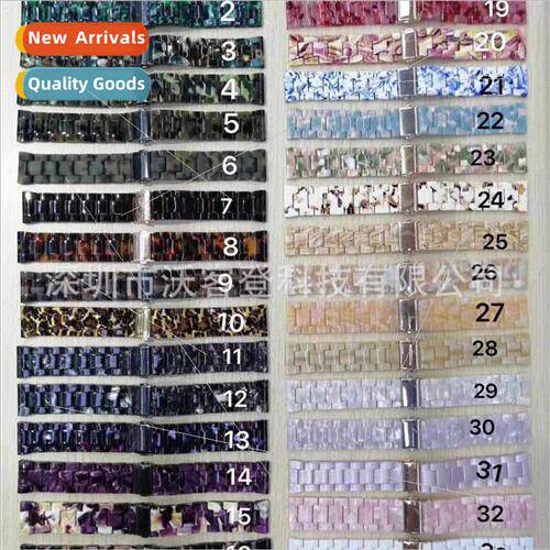 适用apple three strain resin strap apple watch8/SE/7/6/5/432