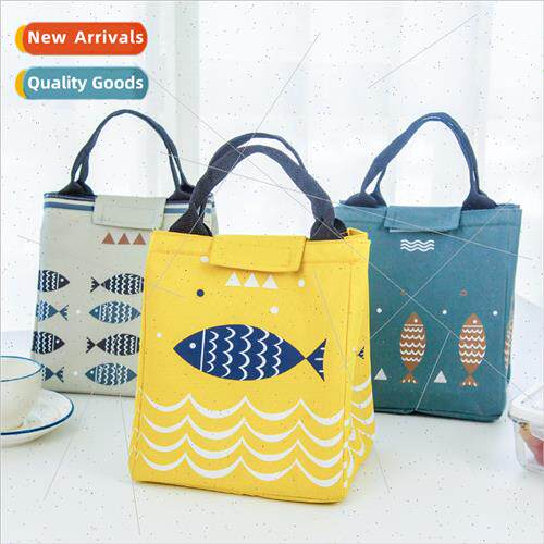 Large-capacy thickened aluminum foil  lunch bag cute ltle fi