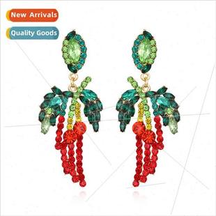 plant small pepper New retro creative earrings fashio simple