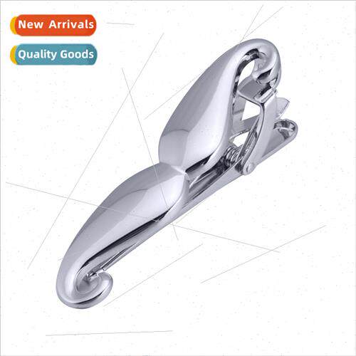 Tie Clip Mirror Beard Shape Tie Clip Fun Christmas Beard Men