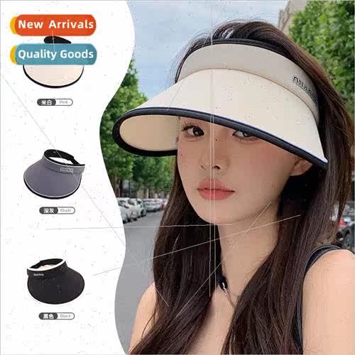 simple ice silk sunshade hollow top hat female summer outdoo