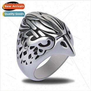 ghost head simple fashion men jewellery retro finge creative