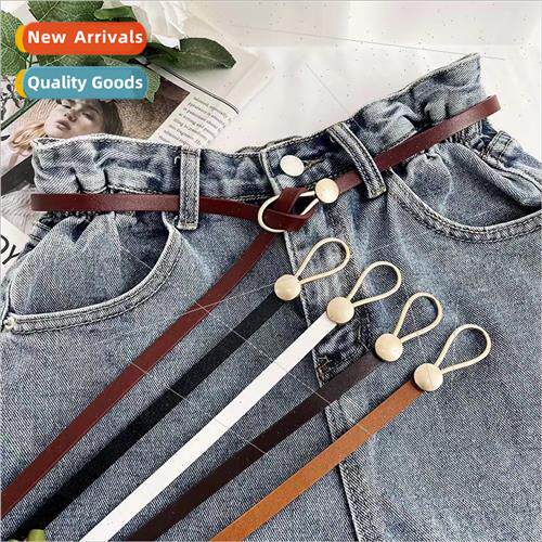 Korean fashion ladies drop buckle knot belt skirt sweater su