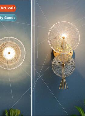 -modern light luxury atmosphere living room background wall